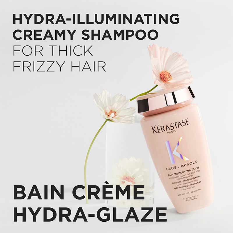 Kérastase Gloss Absolu Hydra-Glaze Shampoo For Thick Frizzy Hair Stylised Image