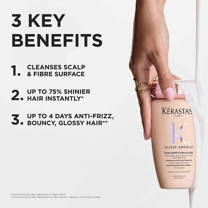 Kérastase Gloss Absolu Hydra-Glaze Shampoo For Thick Frizzy Hair List of Benefits