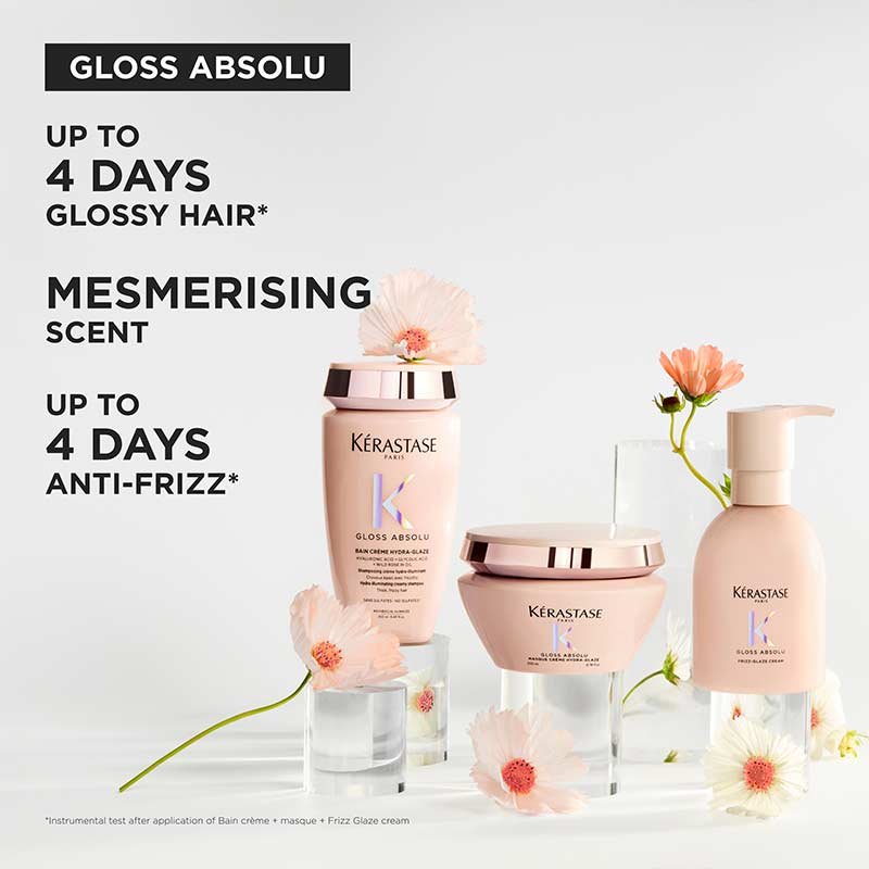 Kérastase Gloss Absolu Hydra-Glaze Shampoo For Thick Frizzy Hair Results Of The Gloss Absolu Range