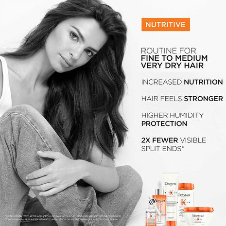 Kérastase, Nutritive Range, Masquintense Deep Nutrition Ultra-Concentrated Soft Mask, fine to medium dry hair, get rid of split ends, hair nutrition