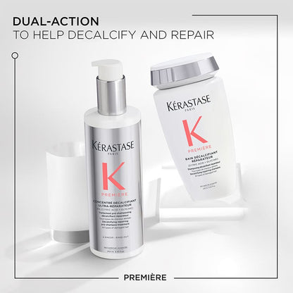 Kérastase Première Concentré Décalcifiant Ultra-Réparateur | Decalcifying Repairing Pre-Shampoo Treatment | Hair Treatment | Pre-Shampoo | Repairing | Anti-Breakage | Strengthens | Removes Calcium | Transparent Gel