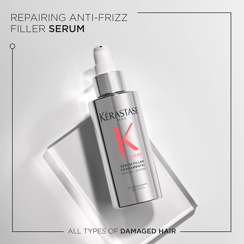 Kérastase Première Sérum Filler Fondamental | Repairing Anti-Frizz Filler Serum | Hair Serum | Leave-In | Anti-Frizz | Heat Protectant | Repairing
