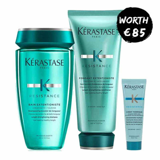 Kérastase Resistance Extentionate Strengthening Shampoo, Conditioner + FREE Strengthening Milk
