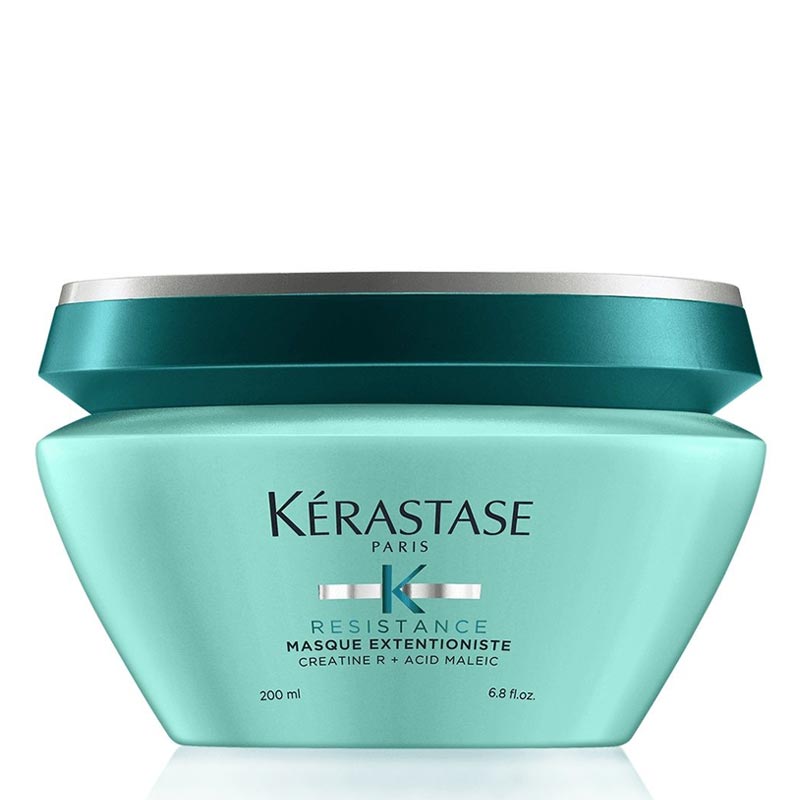 Kérastase Resistance Masque Extentioniste Length Strengthening Mask | intensive mask | lustrously healthy | fortified hair | revitalized hair | softness | shine | split ends prevention.