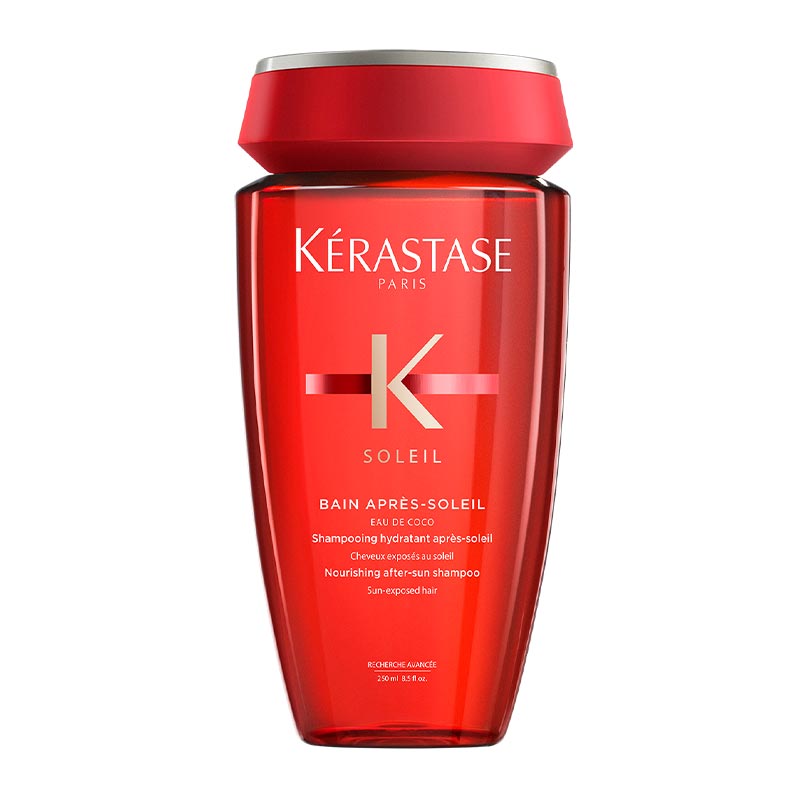 Kérastase Soleil Bain Apres Shampoo | Hydrating after-sun care shampoo | Protects hair and scalp against sun damage | Cleanses away salt and chlorine | Enhances moisture and shine | Enriched with Photo-Défense Filter | Active protection against UVA and UVB rays