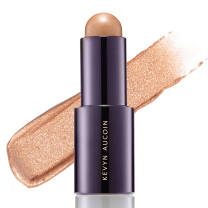 Kevyn Aucoin Stick Highlighter | ultimate luminous | sheer complexion enhancer | instant radiant glow. | creamy formulation | effortlessly blends | reflecting light | Perfect | brightening | illuminating | shimmering glow | all skin tones.