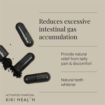 KIKI Health Activated Charcoal Capsules Benefits