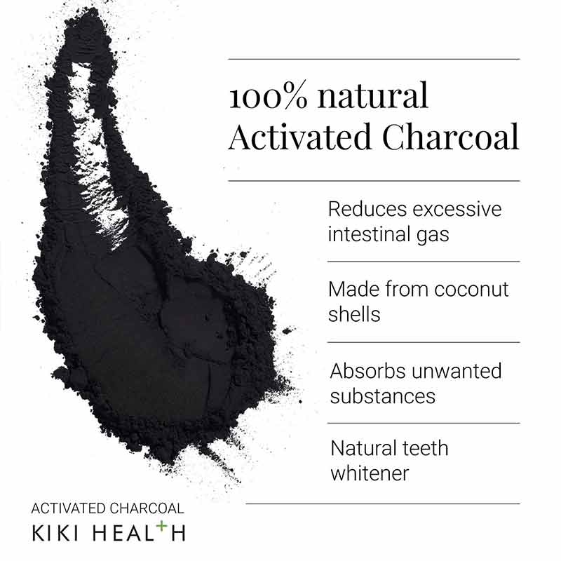 KIKI Health Activated Charcoal Powder Benefits