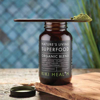 KIKI Health Natures Living Superfood on spoon