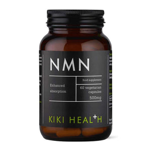 KIKI Health NMN Capsules | Cellular rejuvenation | Overall vitality | NMN derivative | Niacin (Vitamin B3) | NAD+ production | Cellular renewal | Cellular function | Enzymatic technology | Superior absorption | Superior purity | Boost cellular health | Longevity