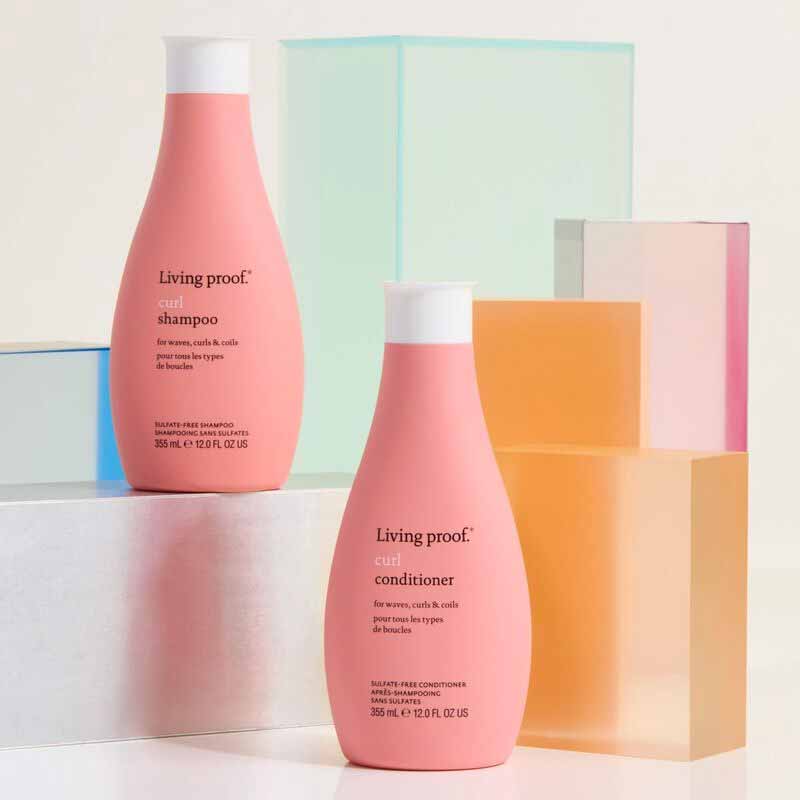 Living Proof Curl Shampoo | luscious | creamy blend | redefines | shampooing | curls | low-lather formula | cleanses | conditions | essential moisture | shower experience | thank you
