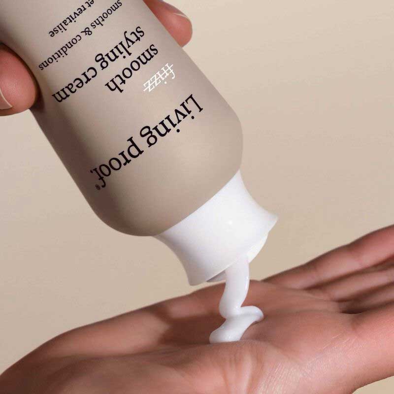 Living Proof No Frizz Smooth Styling Cream | controls frizz | conditions | long-lasting smoothness | shine | no silicone | frizz control | radiant results