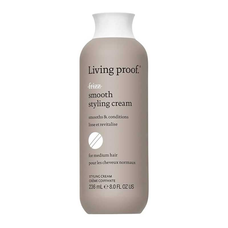 Living Proof No Frizz Smooth Styling Cream | controls frizz | conditions | long-lasting smoothness | shine | no silicone | frizz control | radiant results