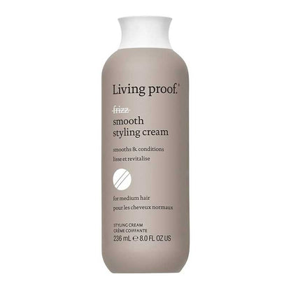 Living Proof No Frizz Smooth Styling Cream | controls frizz | conditions | long-lasting smoothness | shine | no silicone | frizz control | radiant results