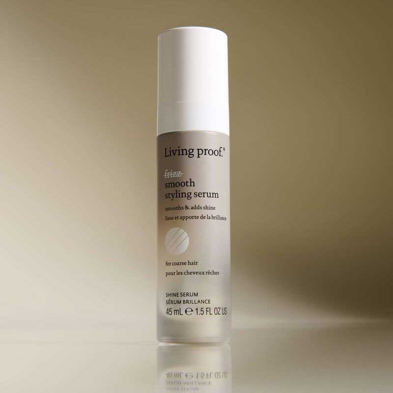 Living Proof No Frizz Smooth Styling Serum | silicone-free | anti-frizz serum | thick hair | coarse hair | impeccable blowout | record time | softness | shine