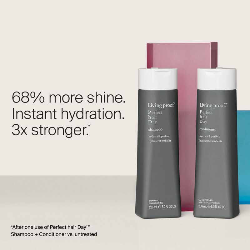 Living Proof Perfect Hair Day Conditioner | hydrates | strengthens | brilliant shine | lifeless locks | vibrant tresses | dull hair | dry hair | healthy mane.
