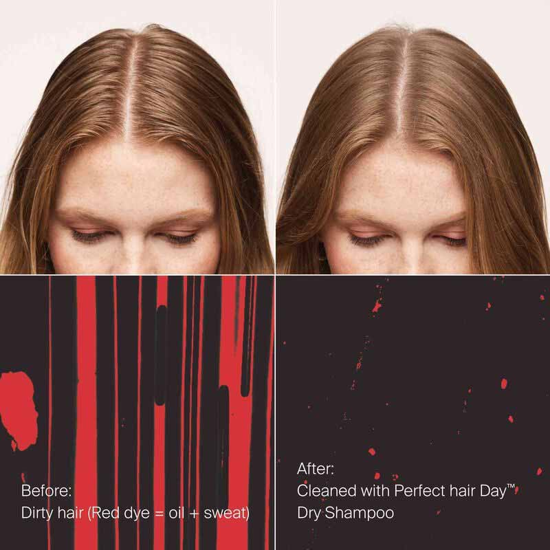 Living Proof Perfect Hair Day Dry Shampoo | refresh | cleans | absorbing oil | sweat | odor | revives hair | time-released fragrance.