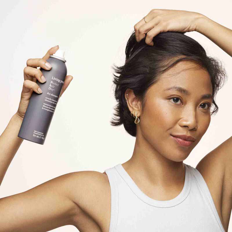 Living Proof Perfect Hair Day Dry Shampoo | refresh | cleans | absorbing oil | sweat | odor | revives hair | time-released fragrance.