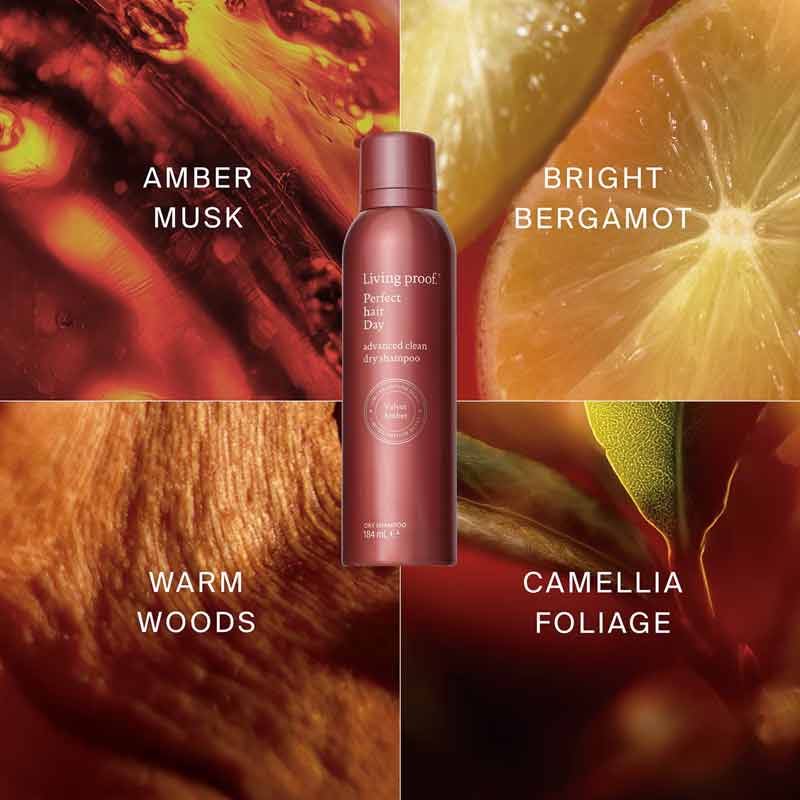 Living Proof Perfect Hair Day Velvet Amber Advanced Clean Dry Shampoo Fragrance Notes