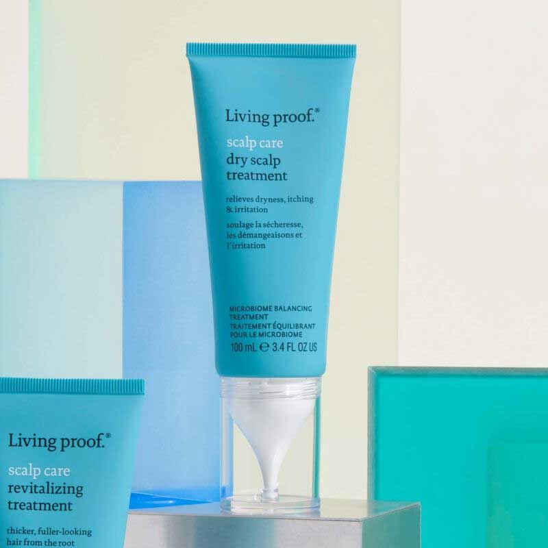 Living Proof Scalp Care Dry Scalp Treatment | instant hydration | relief | dry scalp discomfort | leave-in wonder | hydrate | soothe | itching | flaking | irritation | long-lasting comfort | healthier | happier scalp.
