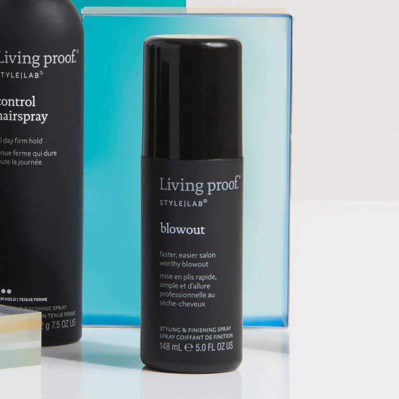Living Proof Style|Lab Blowout | shortcut | salon-worthy blowout | home | innovative styling spray | blow-dry time | 30% reduction | excessive brushing | flawless | long-lasting blowout | ease.