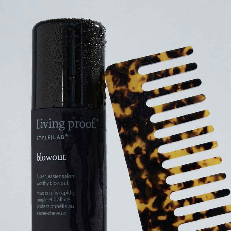 Living Proof Style|Lab Blowout | shortcut | salon-worthy blowout | home | innovative styling spray | blow-dry time | 30% reduction | excessive brushing | flawless | long-lasting blowout | ease.