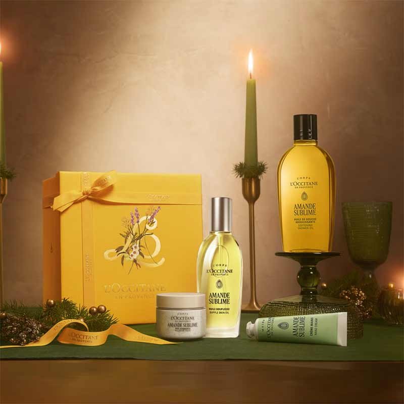 L'Occitane Almond Body Care Collection Gift Set Stylised Image