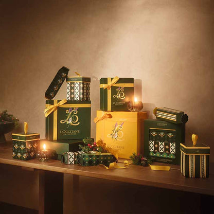 L'Occitane Almond Christmas Ornament Stylised Christmas Group Image