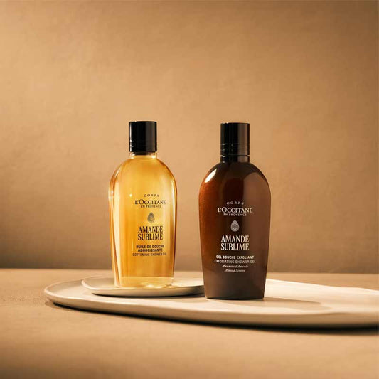 L'Occitane Almond Exfoliating Shower Gel and Shower Oil