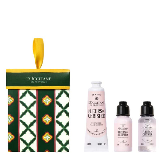 L'Occitane Fleurs De Cerisier (Cherry Blossom) Christmas Ornament Product Image with White Background