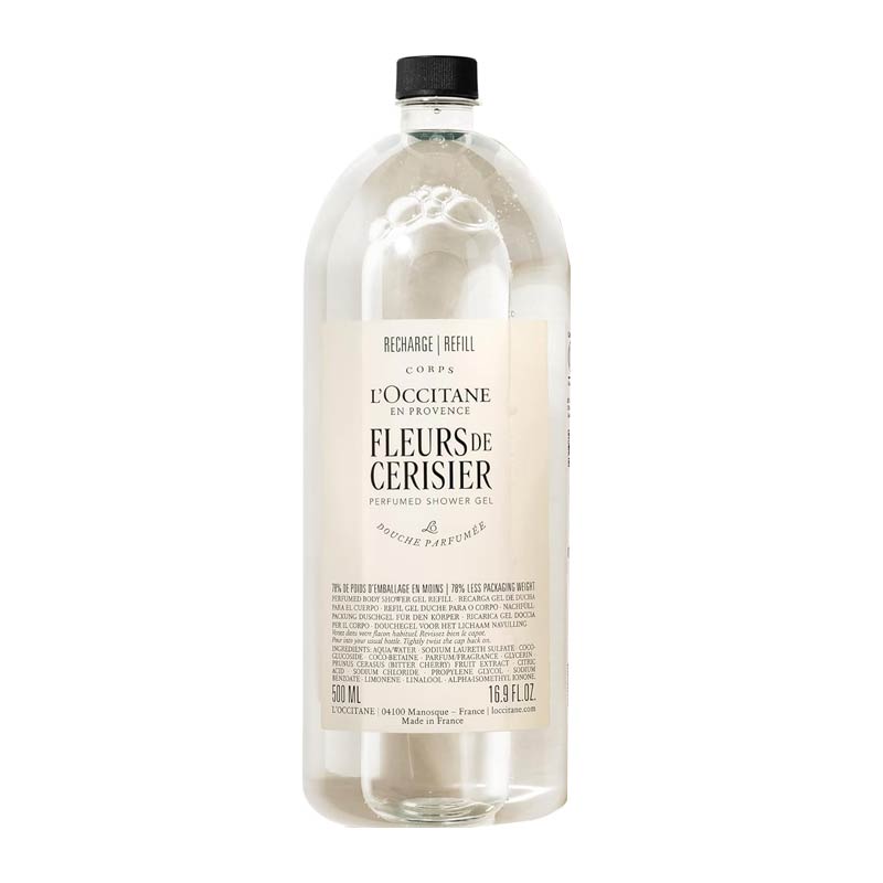 L'OCCITANE Fleurs de Cerisier Cherry Blossom Shower Gel 500ml Refill