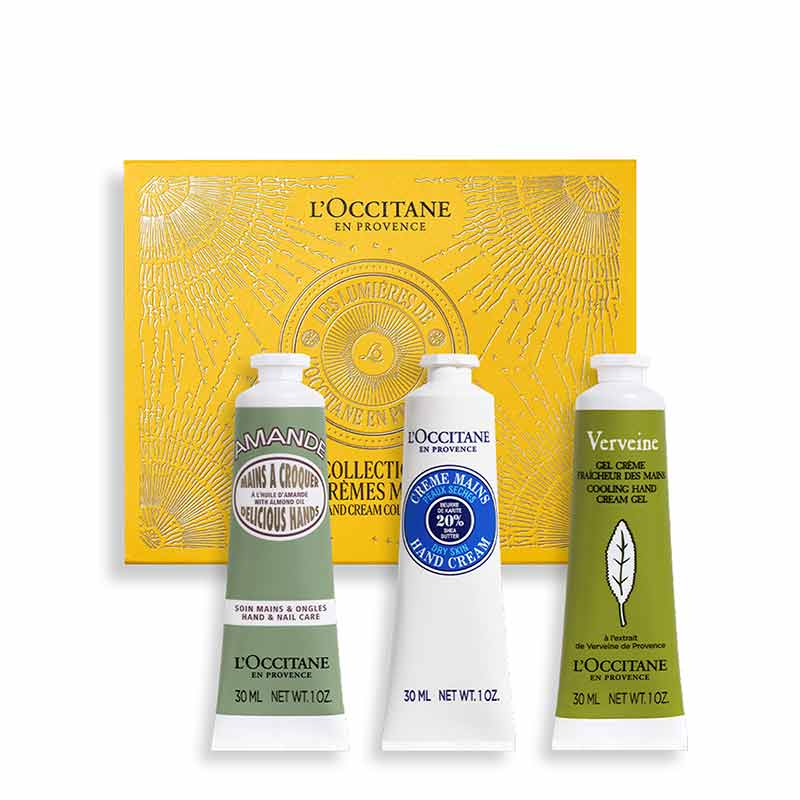 L'OCCITANE Fresh Hand Cream Trio Gift Set with gift box