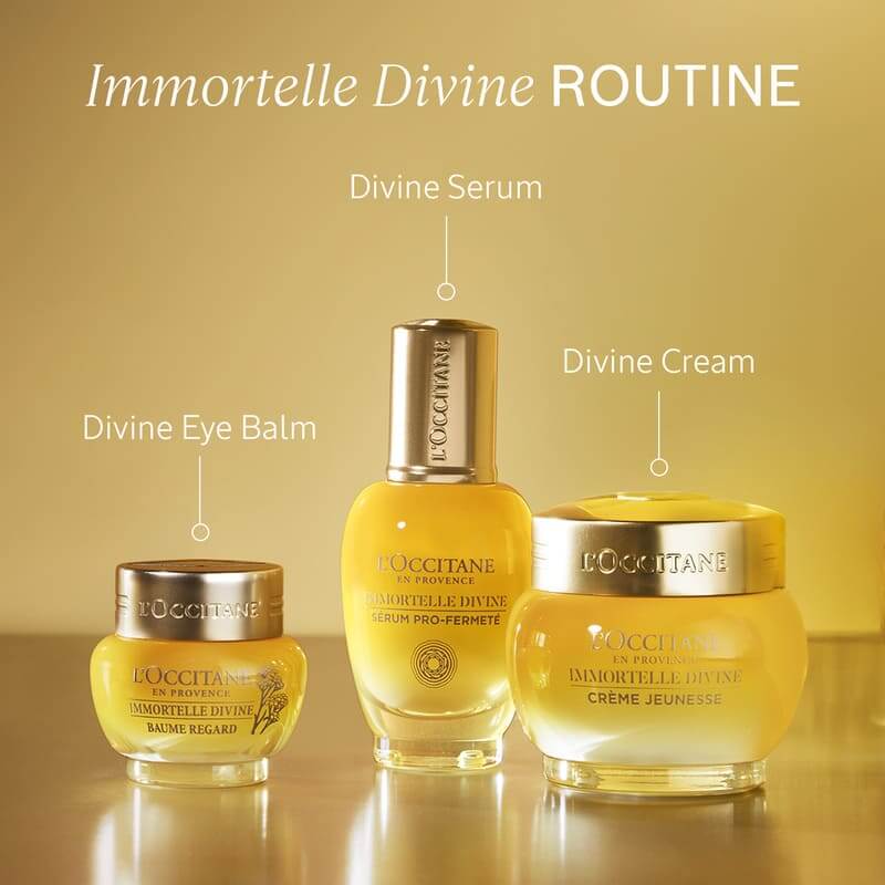 L'Occitane Immortelle Divine Skincare Routine