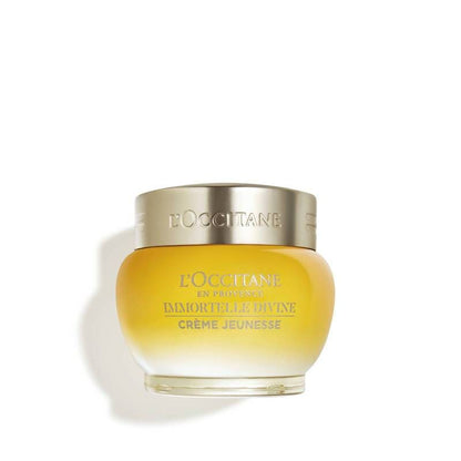 L'Occitane Immortelle Divine Cream, anti ageing face cream, fine lines and wrinkles, retinol alternative