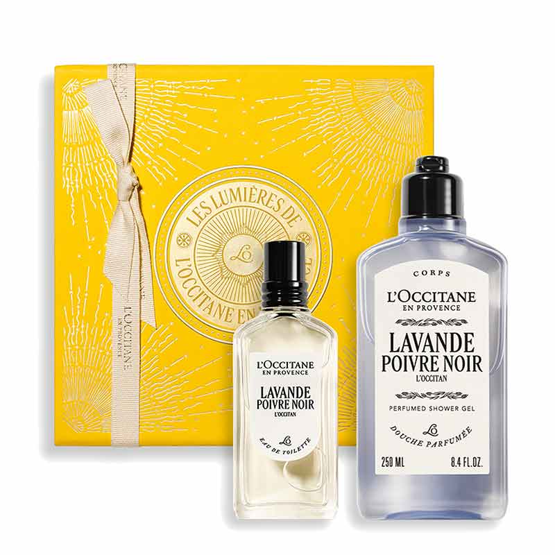 L'OCCITANE Lavande Poivre Noir Fragrance Collection Gift Set For Him, mens gifting