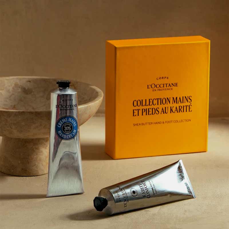 L'OCCITANE Shea Butter Hand Cream & Foot Cream Duo