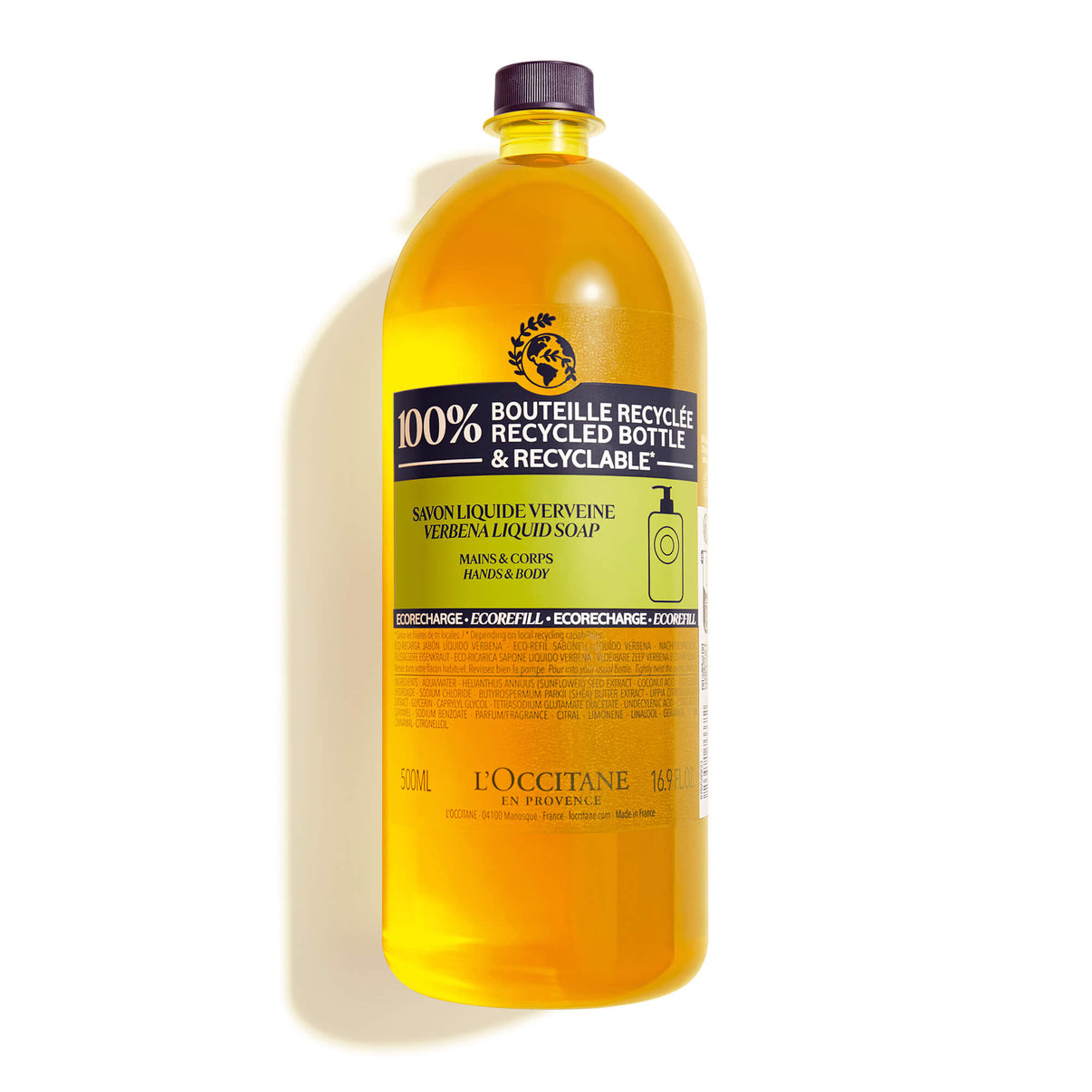 L'Occitane, L'Occitane Shea Verbena Hands & Body Liquid Soap, Sustainable Hand Soap