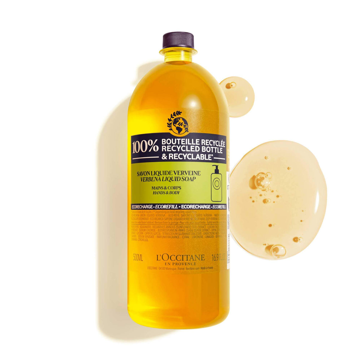 L'Occitane, L'Occitane Shea Verbena Hands & Body Liquid Soap, Eco Friendly Hand Soap