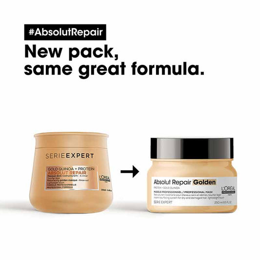 L'Oreal Professionnel Absolut Repair Gold Light Mask | weak hair | damaged hair