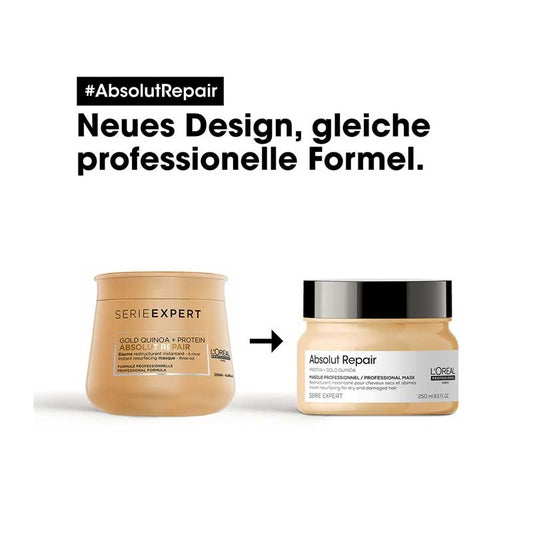 L'Oreal Professionnel Absolut Repair Gold Mask | professional hair mask for damaged hair | dry hair treatment