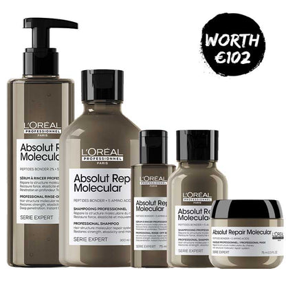 L'Oréal Professionnel Absolut Repair Molecular Home and Away Bundle