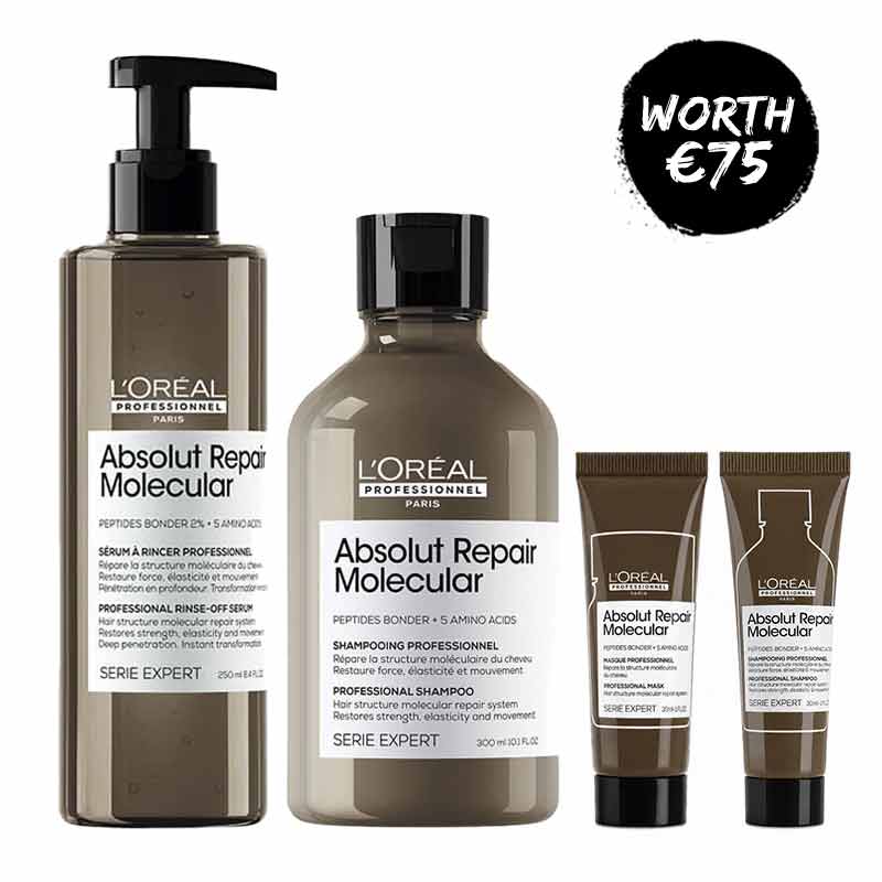 L'Oréal Professionnel Absolut Repair Molecular Home and Away Bundle