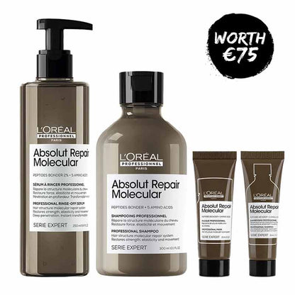 L'Oréal Professionnel Absolut Repair Molecular Home and Away Bundle
