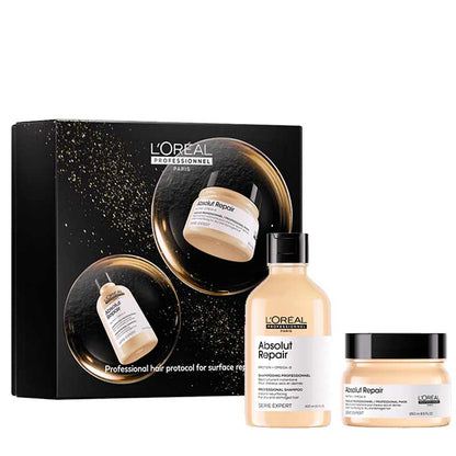 L'Oréal Professionnel Absolut Repair Shampoo & Hair Mask Gift Set for dry & damaged hair