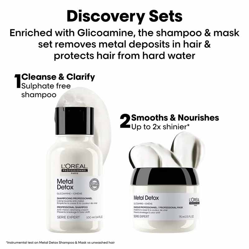 L'Oréal Professionnel Metal Detox Anti-breakage Mini Shampoo & Hair Mask Kit