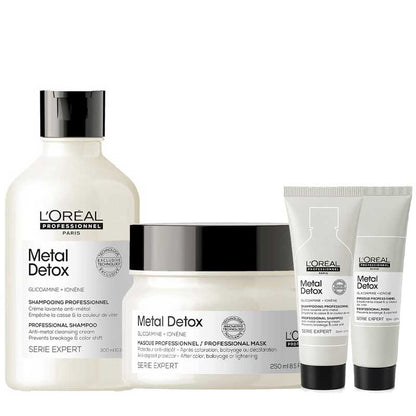 L’Oréal Professionnel Metal Detox Shampoo & Mask Home & Away Bundle