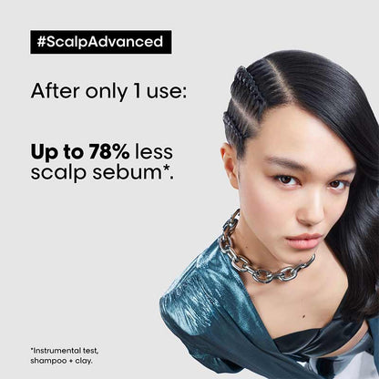 L'Oréal Professionnel Serié Expert Scalp Advanced Anti-Oiliness 2-in-1 Deep Purifier Clay Hair Mask | scalp sebum removal