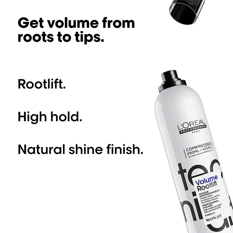 L’Oreal Professionnel Tecni Art Volume Lift, high hold volumising mousse, 