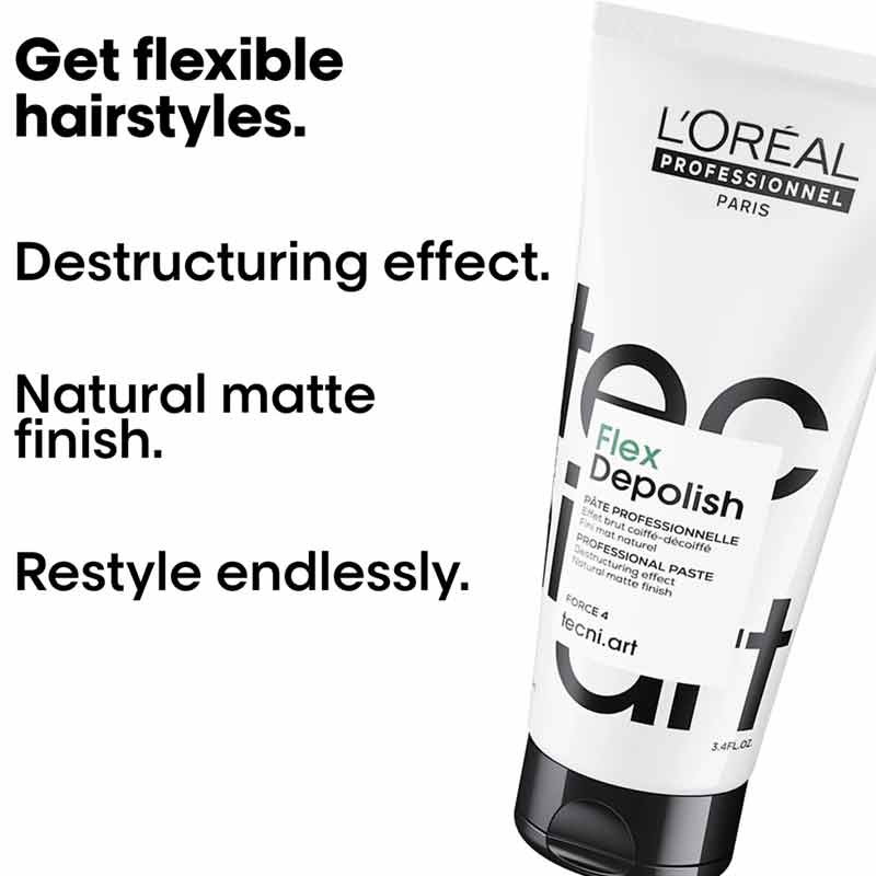 L'Oréal Professionnel Tecni.ART Flex Depolish Texturising Hair Styling Paste Information