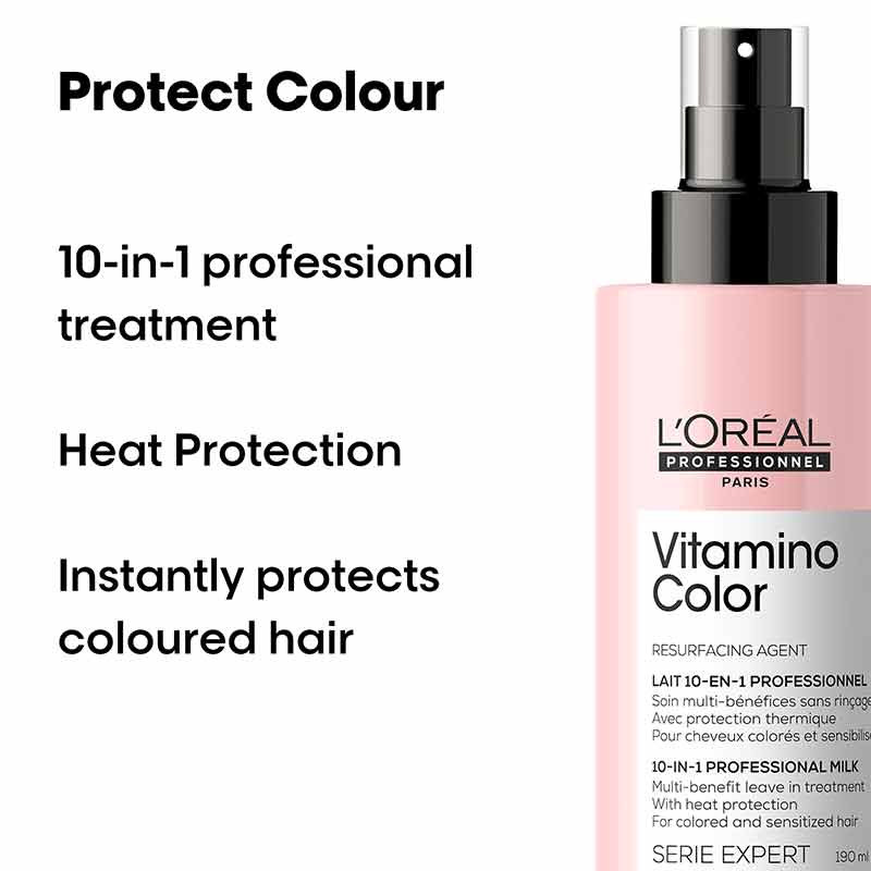L'Oréal Professionnel Vitamino Color 10-In-1 Professional Milk, heat protection spray, colour protection